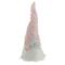 16" Pink & White Easter Gnome Head with Blue Flower
